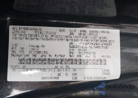 2018 Ford Focus Se z USA, uszkodzony, nr VIN 1FADP3K29JL210227